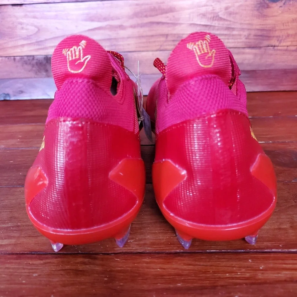 Adidas SM Adizero Football Cleats Men 13 Electric Red Gold Team TB IH7450 New